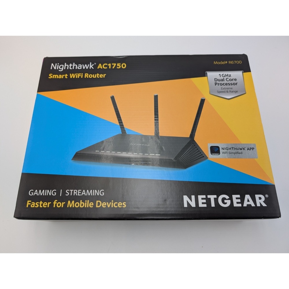 Netgear AC1750 R6400-100NAS 1300 Mbps 4-Port Gigabit Wireless AC Router